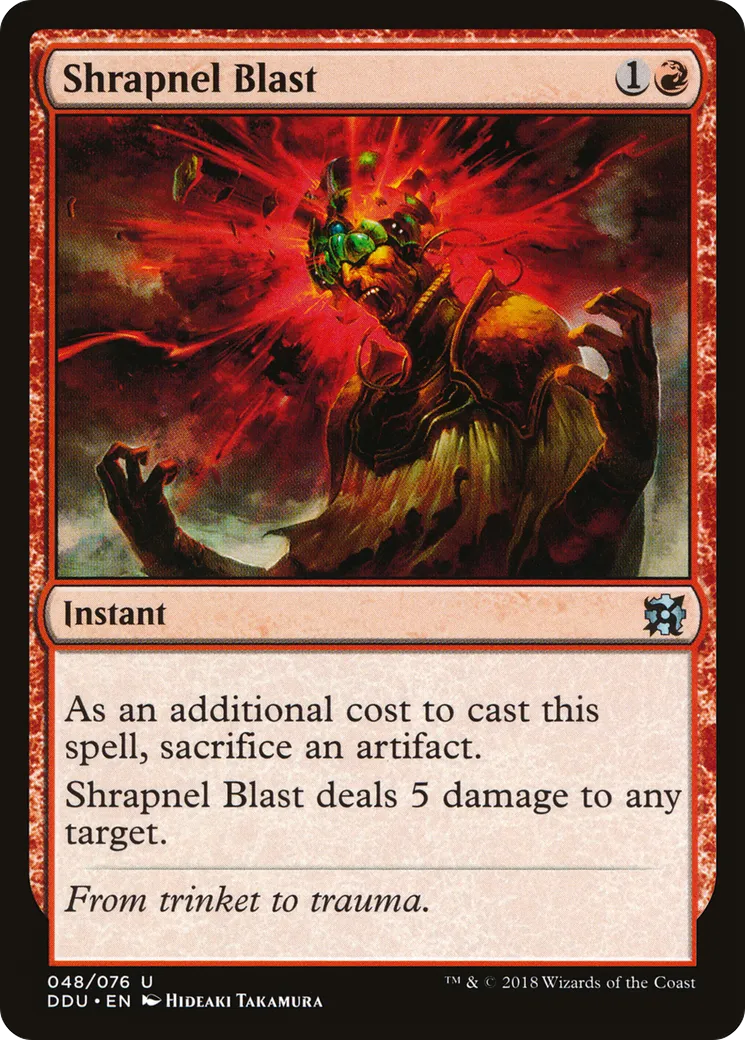 Shrapnel Blast — Duel Decks: Elves vs. Inventors — Magic: The Gathering