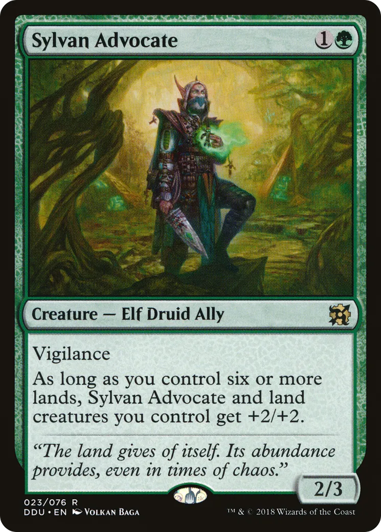 Sylvan Advocate — Duel Decks: Elves vs. Inventors — Magic: The Gathering