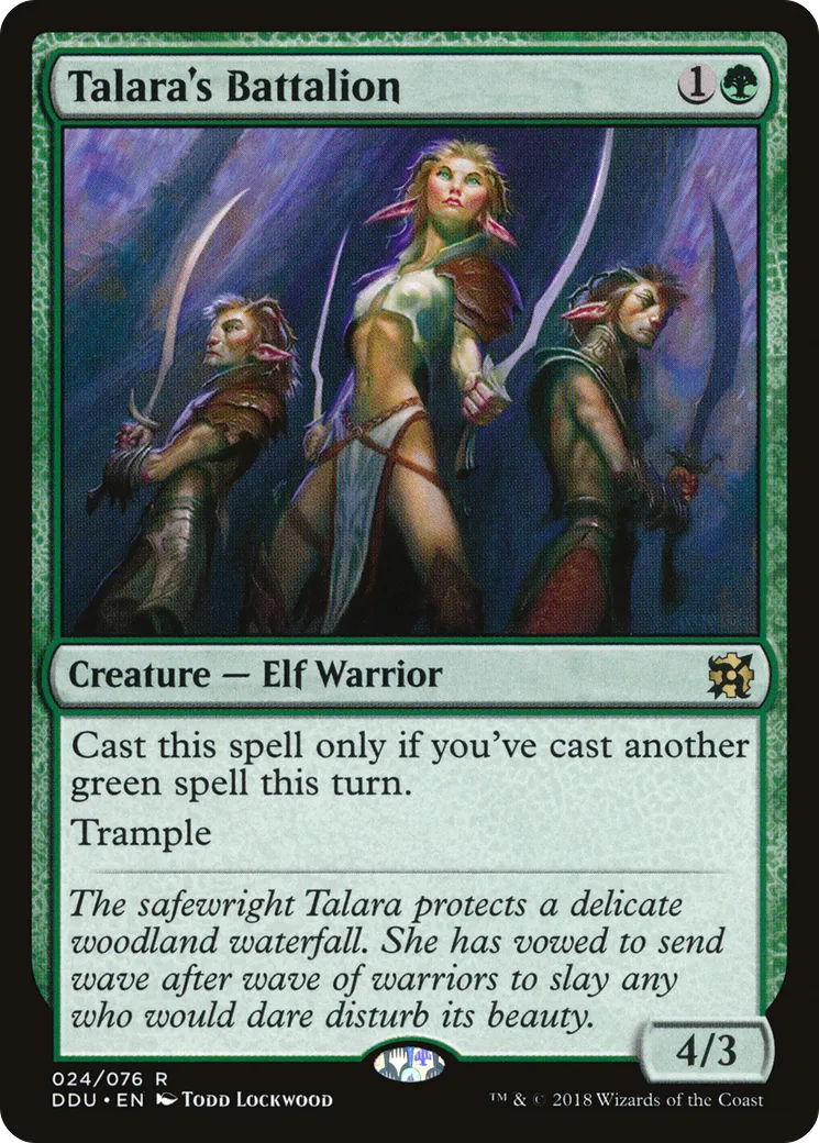 Talara's Battalion — Duel Decks: Elves vs. Inventors — Magic: The Gathering
