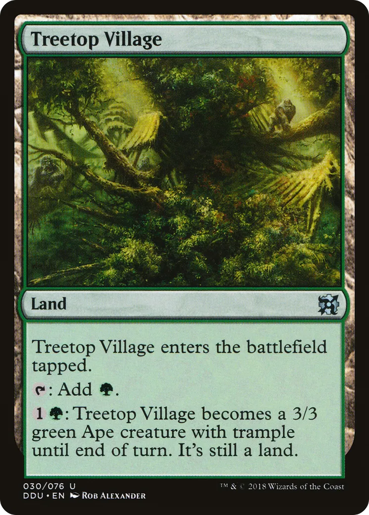 Treetop Village — Duel Decks: Elves vs. Inventors — Magic: The Gathering