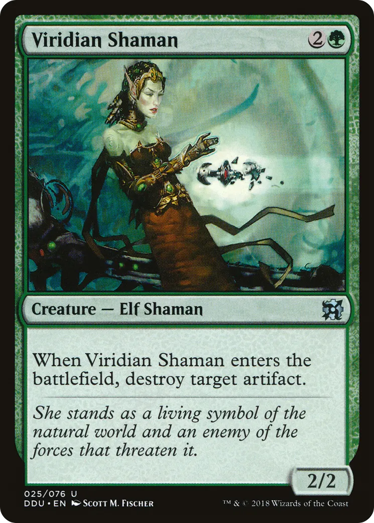 Viridian Shaman — Duel Decks: Elves vs. Inventors — Magic: The Gathering