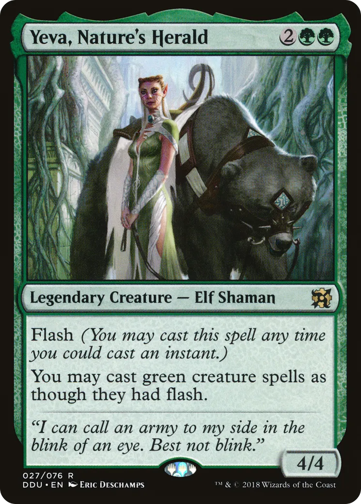Yeva, Nature's Herald — Duel Decks: Elves vs. Inventors — Magic: The Gathering