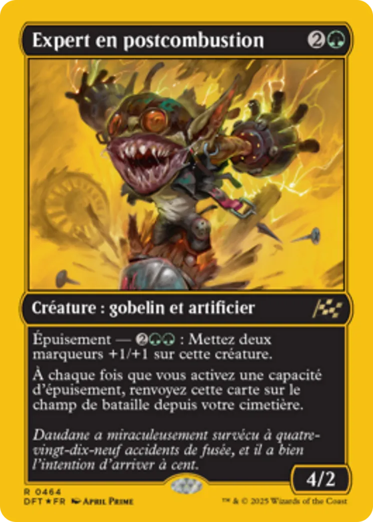 Expert en postcombustion — Aetherdrift — Magic: The Gathering