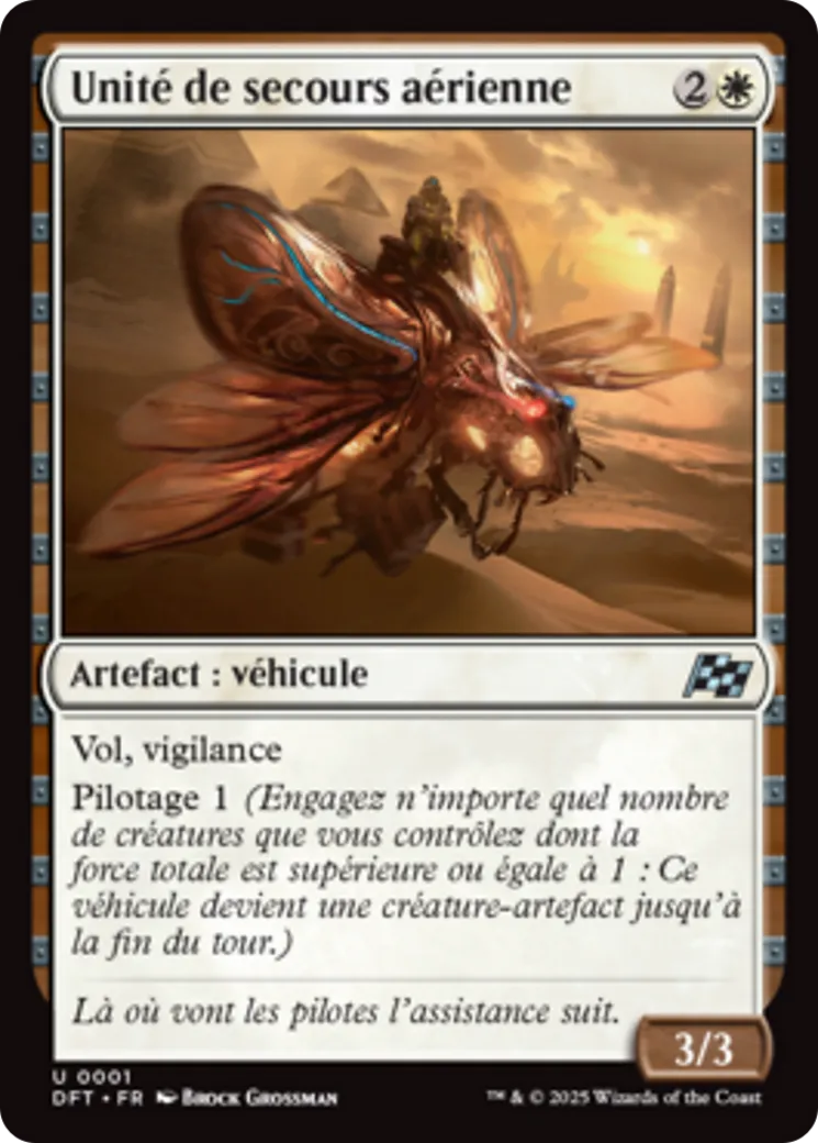 Unité de secours aérienne from Aetherdrift - Magic: The Gathering