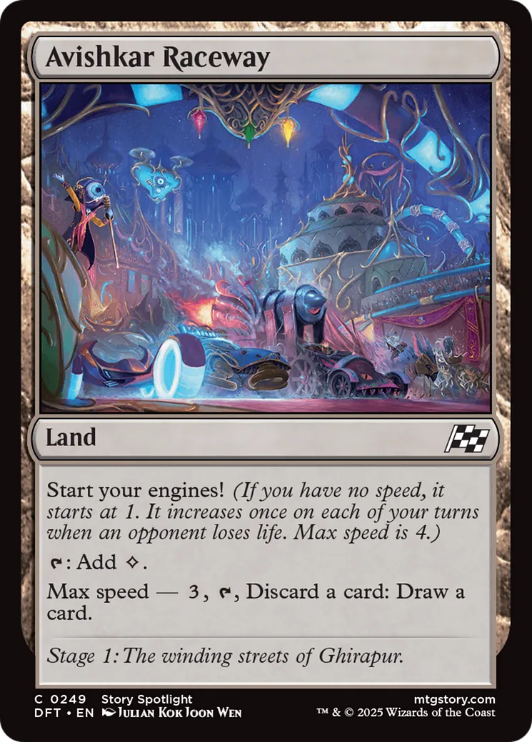 Piste de course d'Avishkar — Aetherdrift — Magic: The Gathering