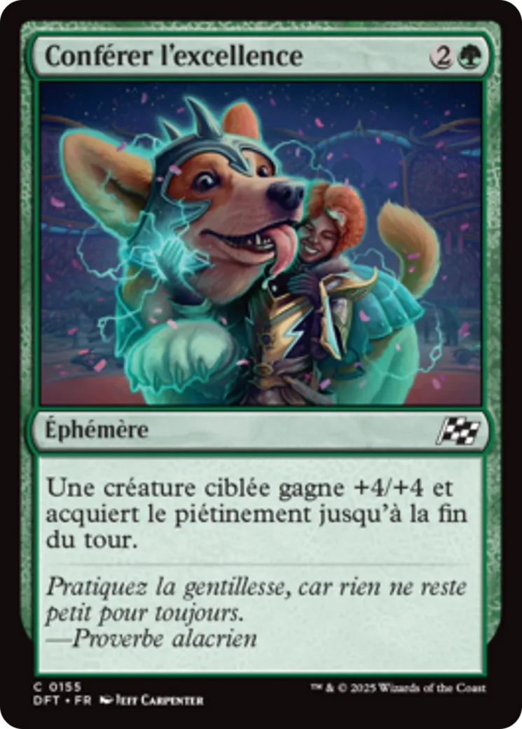 Conférer l'excellence — Aetherdrift — Magic: The Gathering