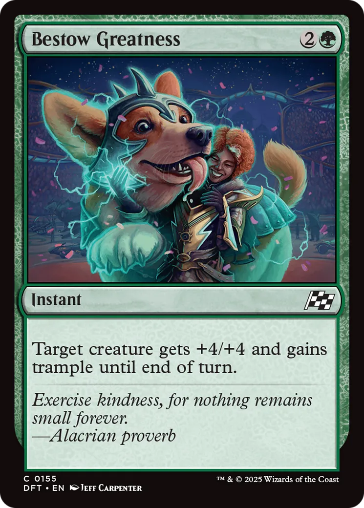 Conférer l'excellence — Aetherdrift — Magic: The Gathering