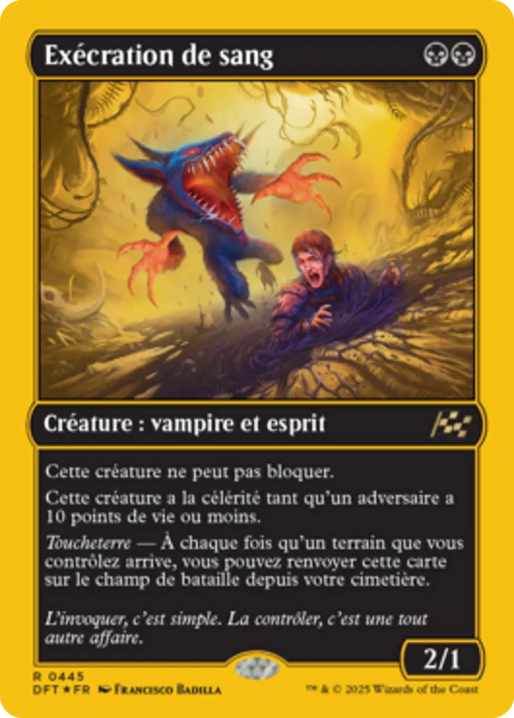 Exécration de sang — Aetherdrift — Magic: The Gathering