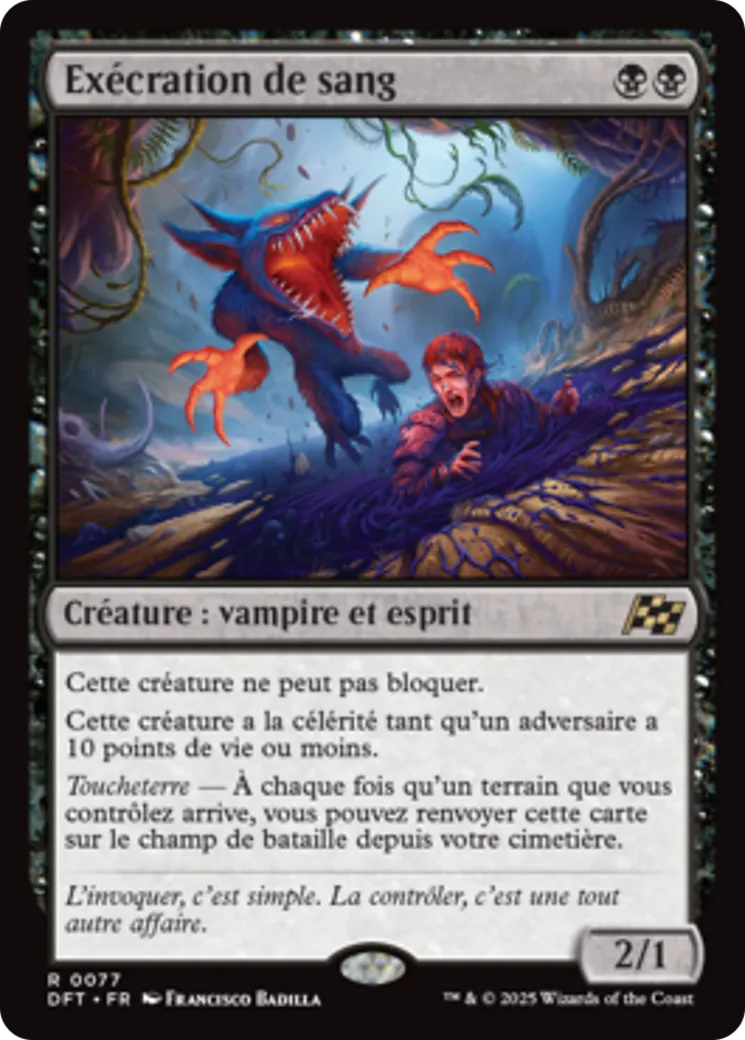 Exécration de sang — Aetherdrift — Magic: The Gathering
