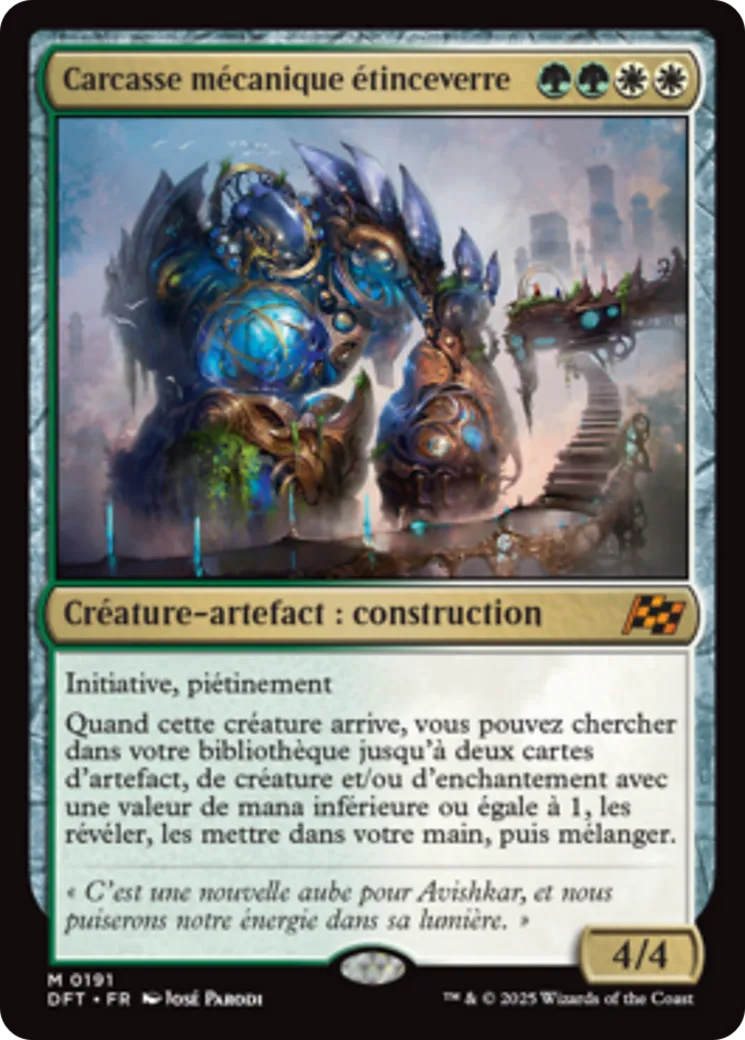 Carcasse mécanique étinceverre — Aetherdrift — Magic: The Gathering