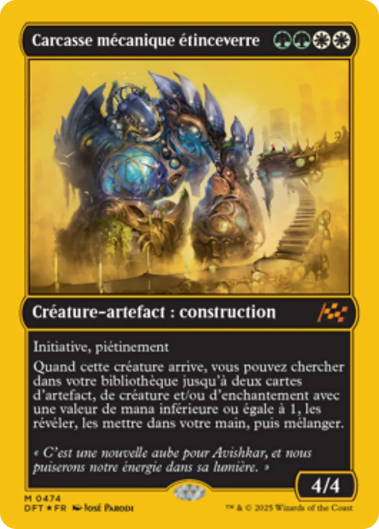 Carcasse mécanique étinceverre — Aetherdrift — Magic: The Gathering