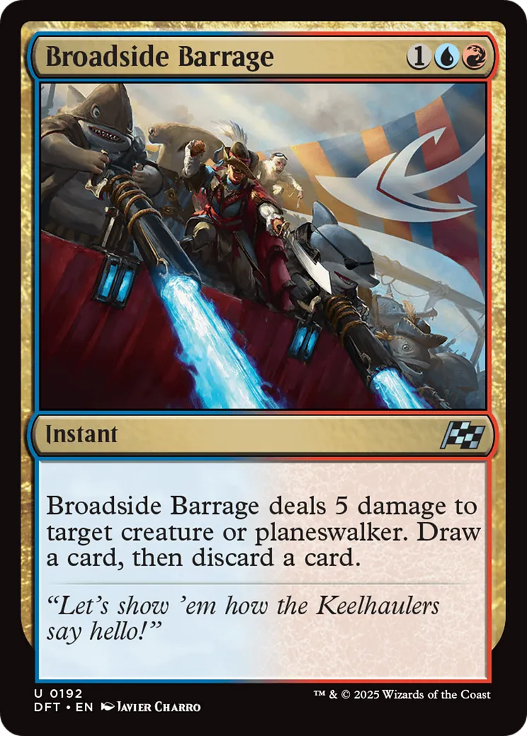 Barrage latéral — Aetherdrift — Magic: The Gathering
