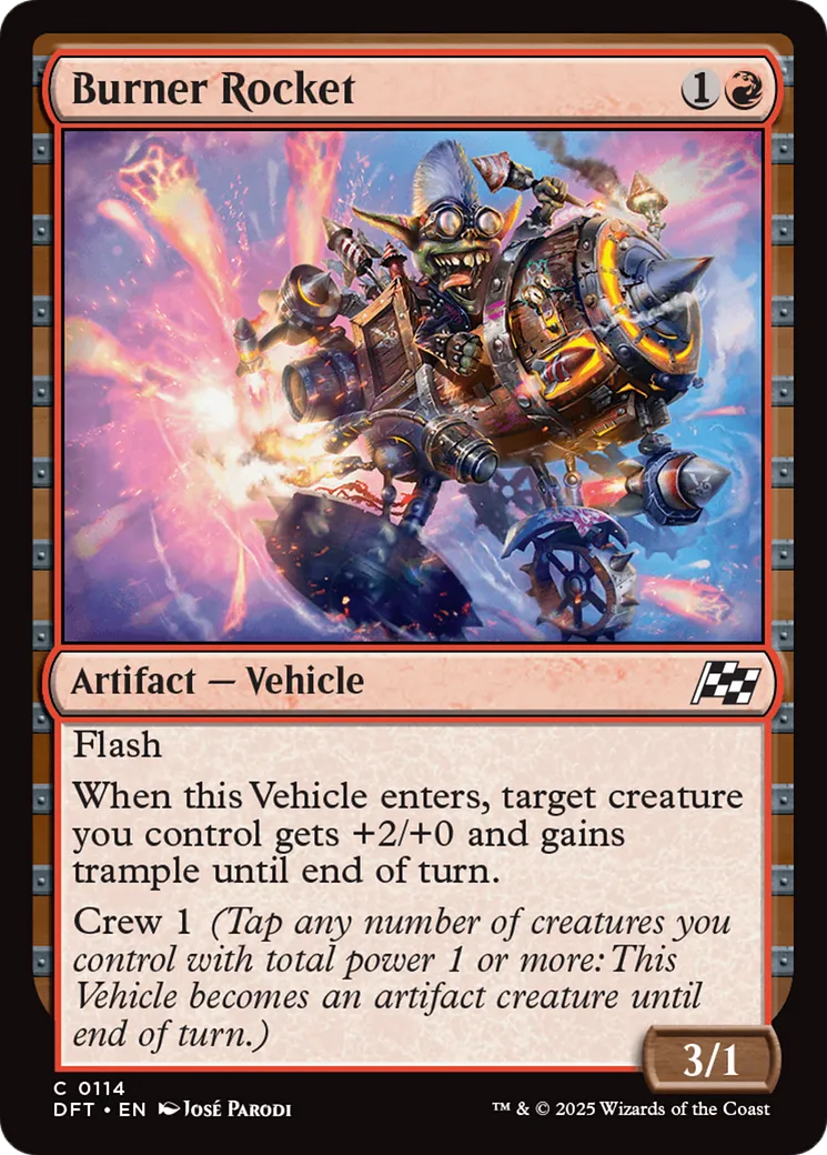 Burner Rocket from Aetherdrift - Magic: The Gathering
