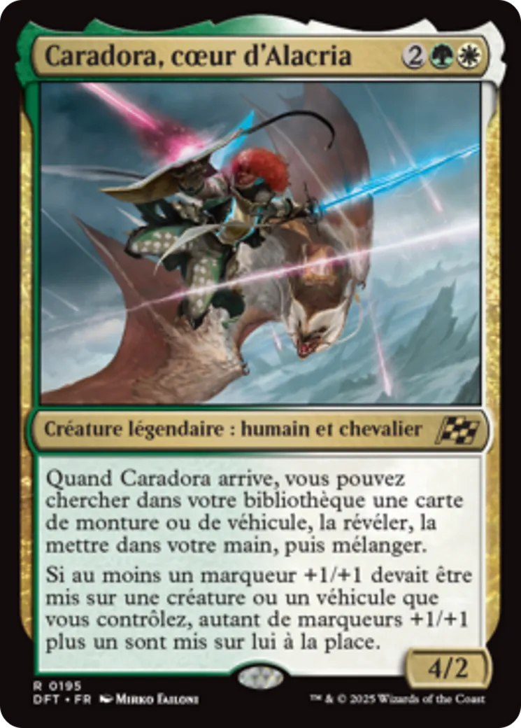 Caradora, cœur d'Alacria — Aetherdrift — Magic: The Gathering