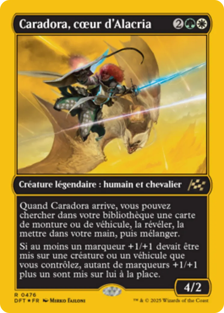Caradora, cœur d'Alacria — Aetherdrift — Magic: The Gathering