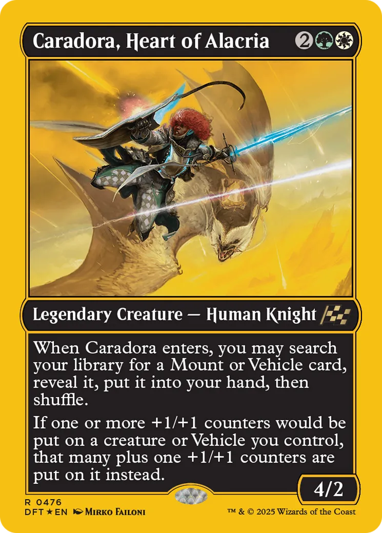 Caradora, Heart of Alacria from Aetherdrift - Magic: The Gathering