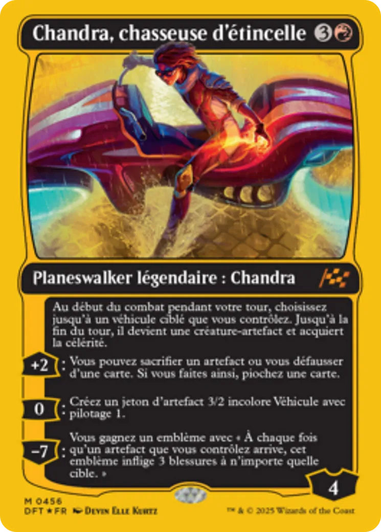 Chandra, chasseuse d'étincelle — Aetherdrift — Magic: The Gathering
