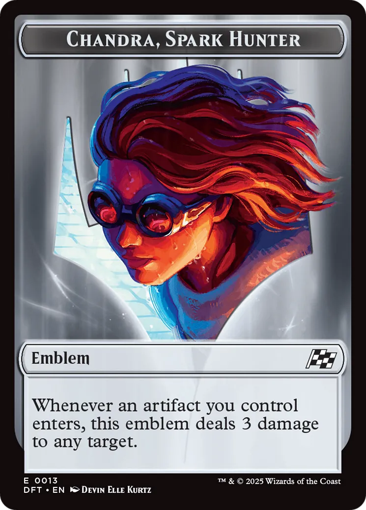 Chandra, Spark Hunter Emblem — Aetherdrift — Magic: The Gathering