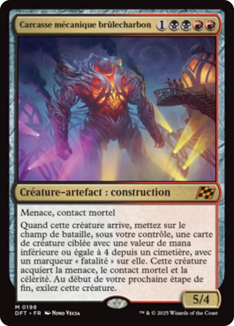 Carcasse mécanique brûlecharbon — Aetherdrift — Magic: The Gathering
