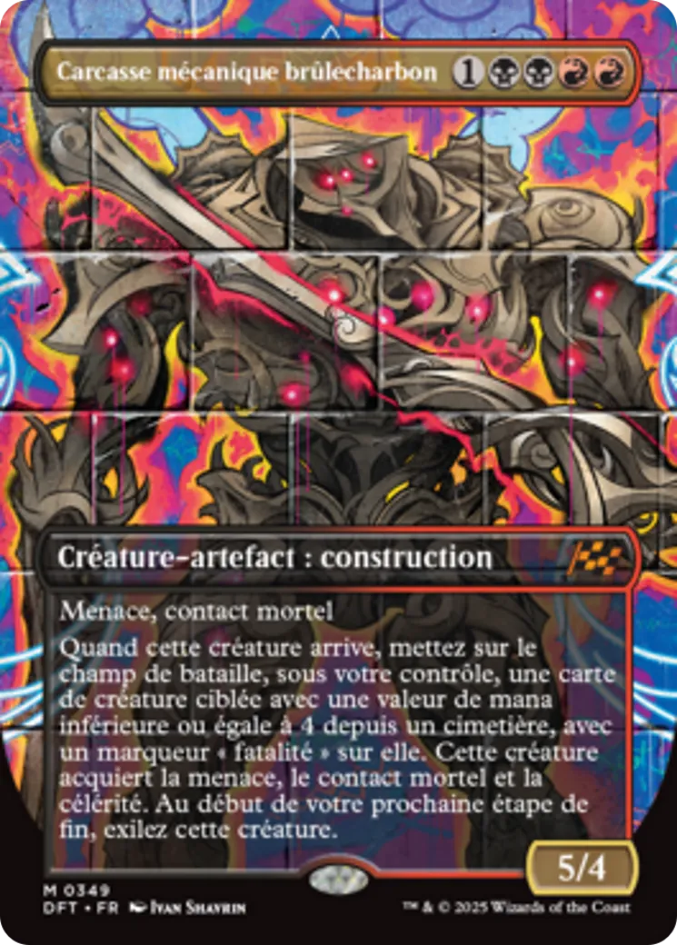 Carcasse mécanique brûlecharbon — Aetherdrift — Magic: The Gathering