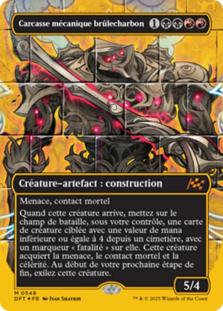 Carcasse mécanique brûlecharbon — Aetherdrift — Magic: The Gathering