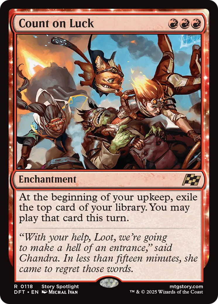 Count on Luck — Aetherdrift — Magic: The Gathering