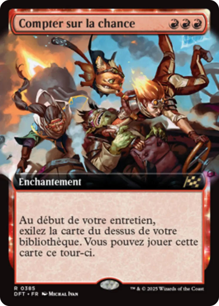 Compter sur la chance — Aetherdrift — Magic: The Gathering