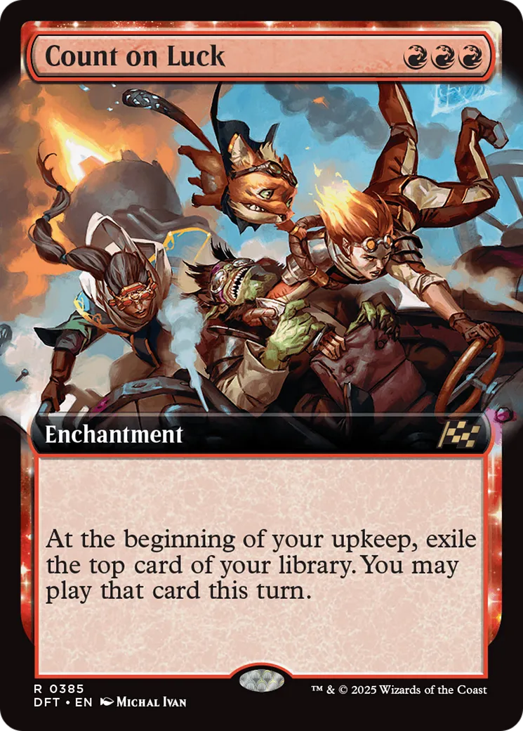 Count on Luck from Aetherdrift - Magic: The Gathering