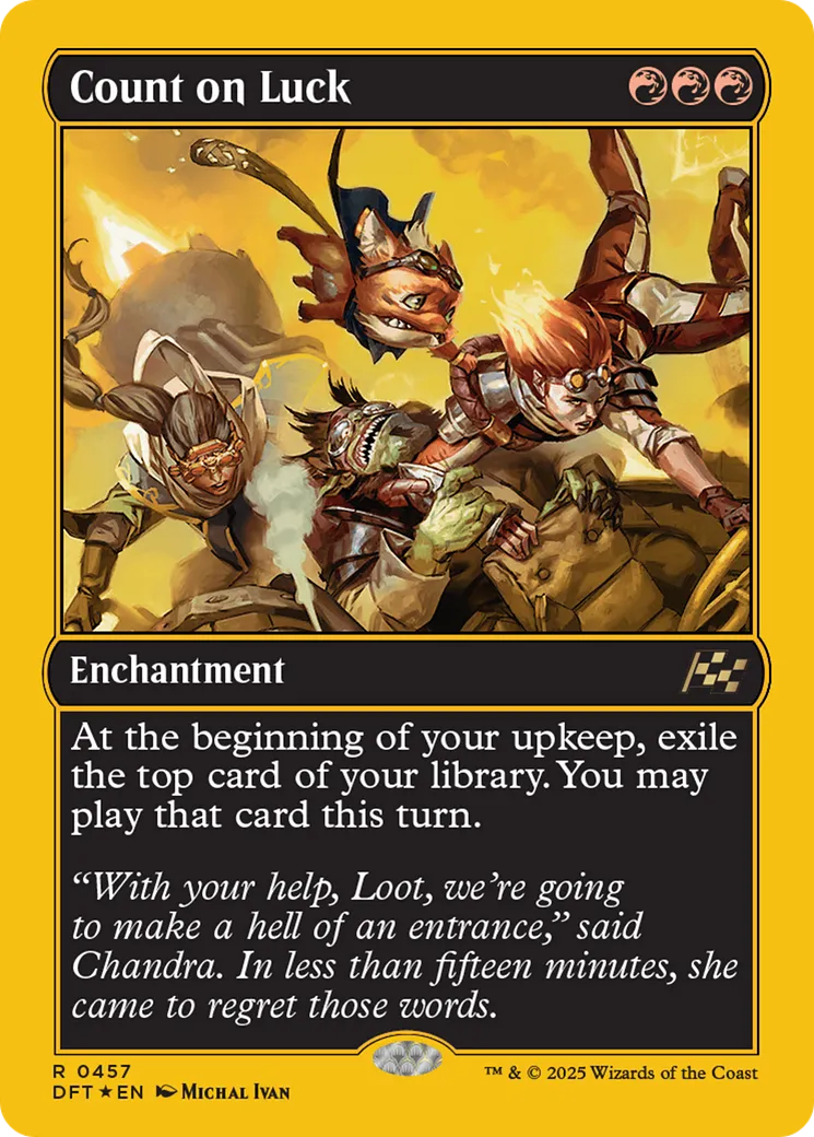Count on Luck — Aetherdrift — Magic: The Gathering