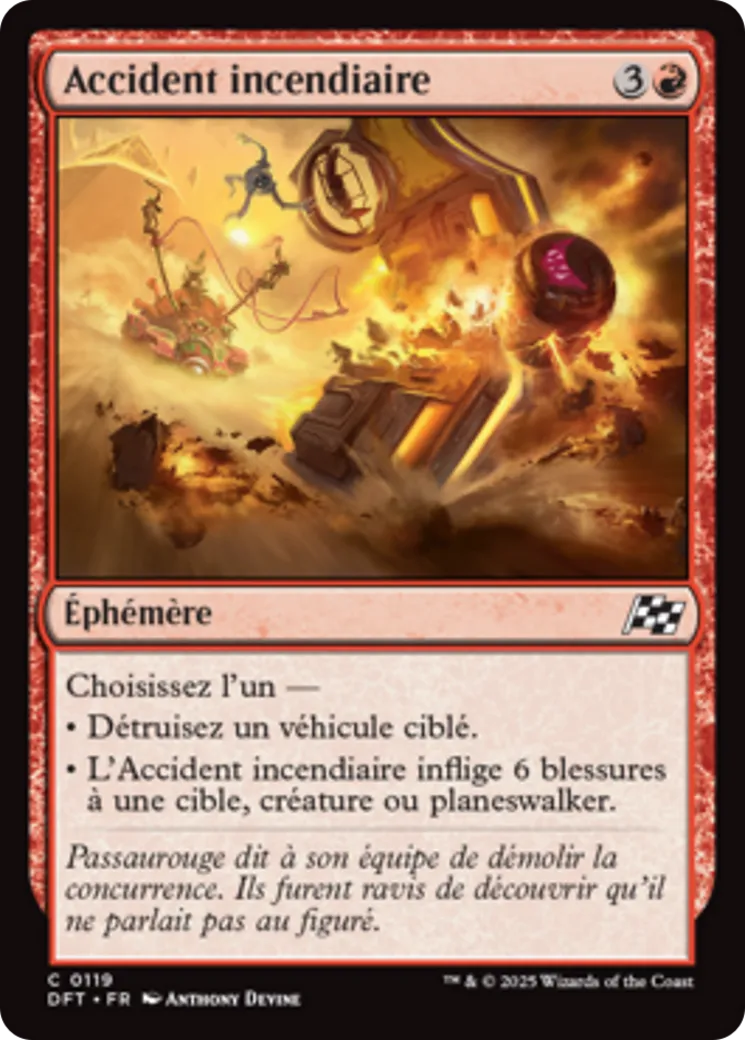 Accident incendiaire — Aetherdrift — Magic: The Gathering