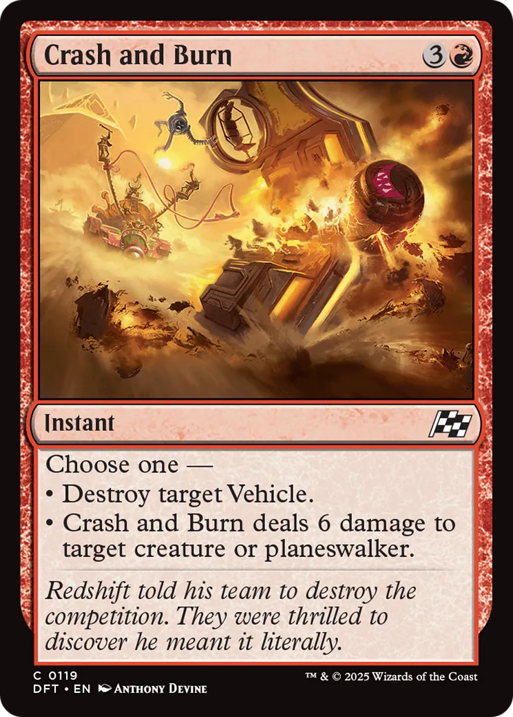 Accident incendiaire — Aetherdrift — Magic: The Gathering