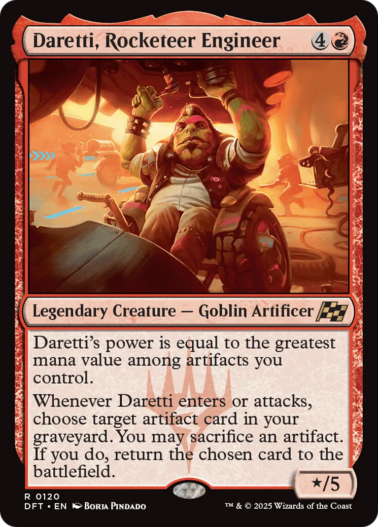 Daretti, ingénieur des Casse-cou — Aetherdrift — Magic: The Gathering