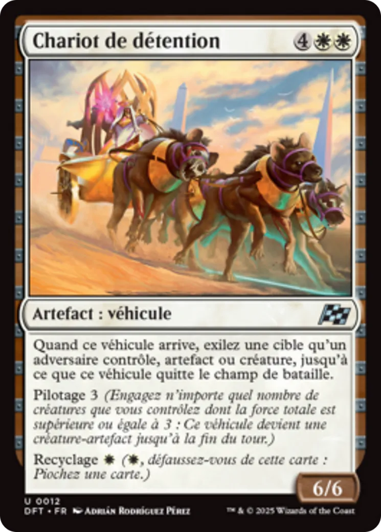 Chariot de détention — Aetherdrift — Magic: The Gathering