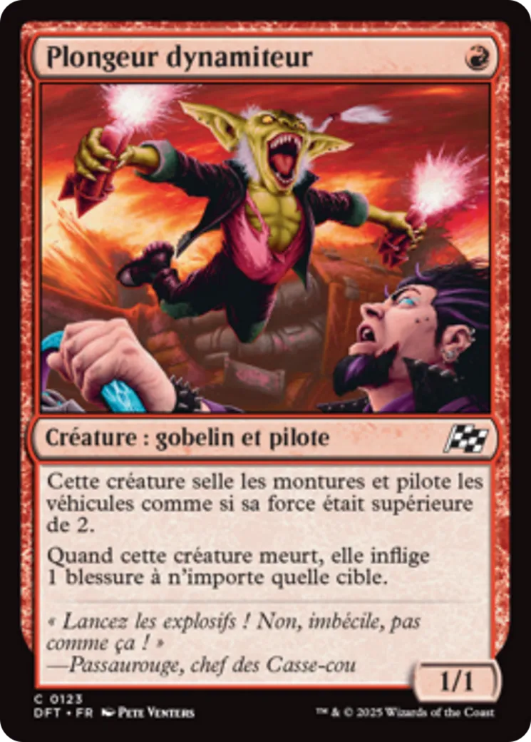 Plongeur dynamiteur — Aetherdrift — Magic: The Gathering