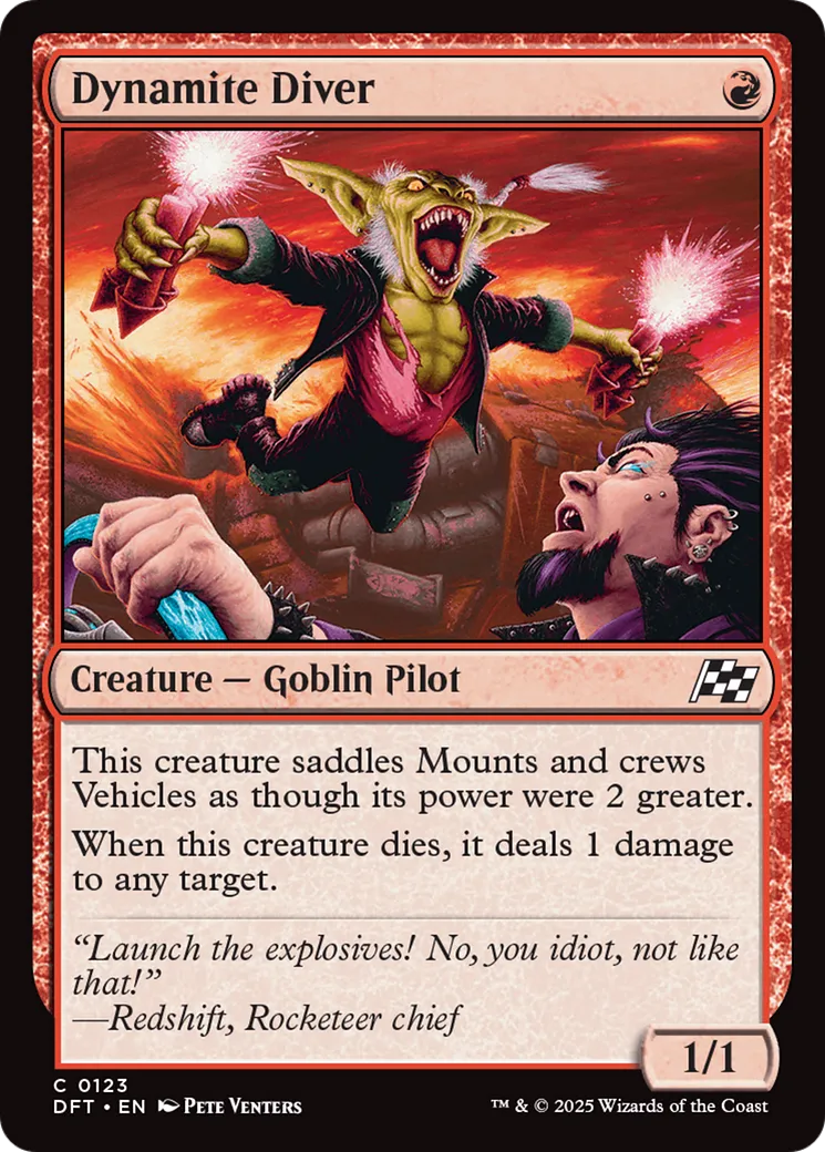 Plongeur dynamiteur — Aetherdrift — Magic: The Gathering