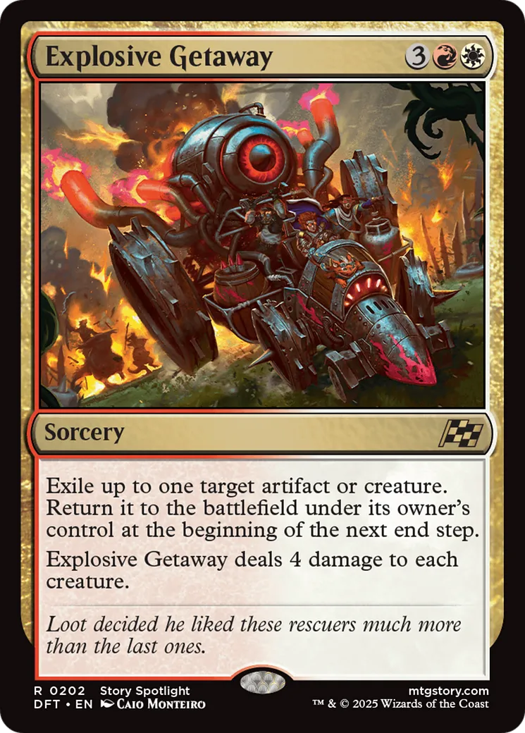 Explosive Getaway — Aetherdrift — Magic: The Gathering
