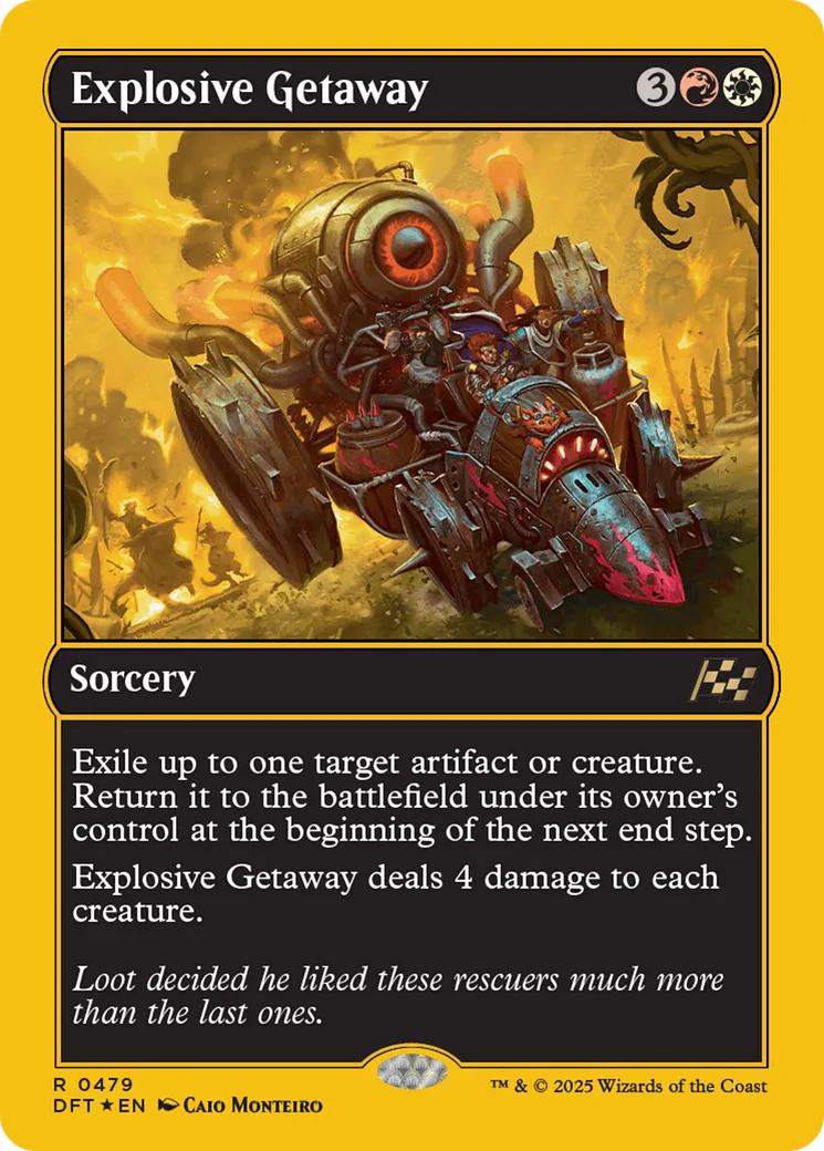 Explosive Getaway — Aetherdrift — Magic: The Gathering