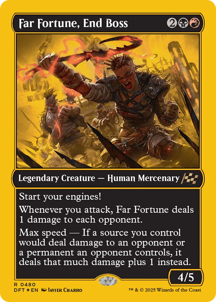 Far Fortune, End Boss from Aetherdrift - Magic: The Gathering