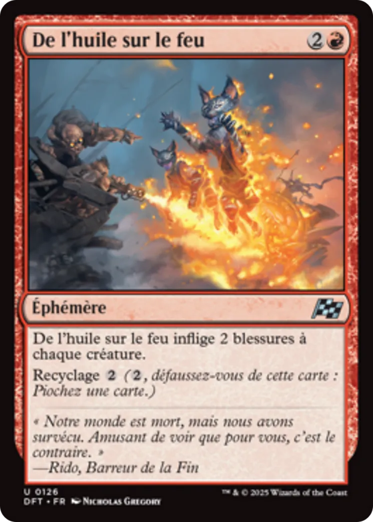 De l'huile sur le feu — Aetherdrift — Magic: The Gathering