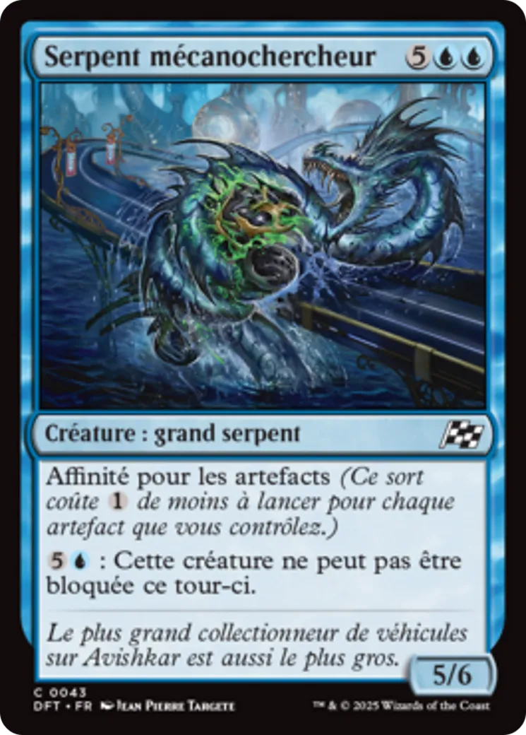 Serpent mécanochercheur — Aetherdrift — Magic: The Gathering