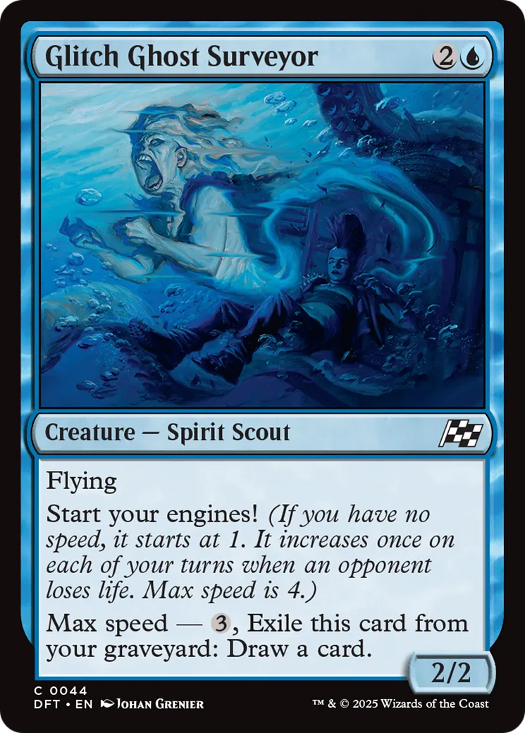 Glitch Ghost Surveyor — Aetherdrift — Magic: The Gathering