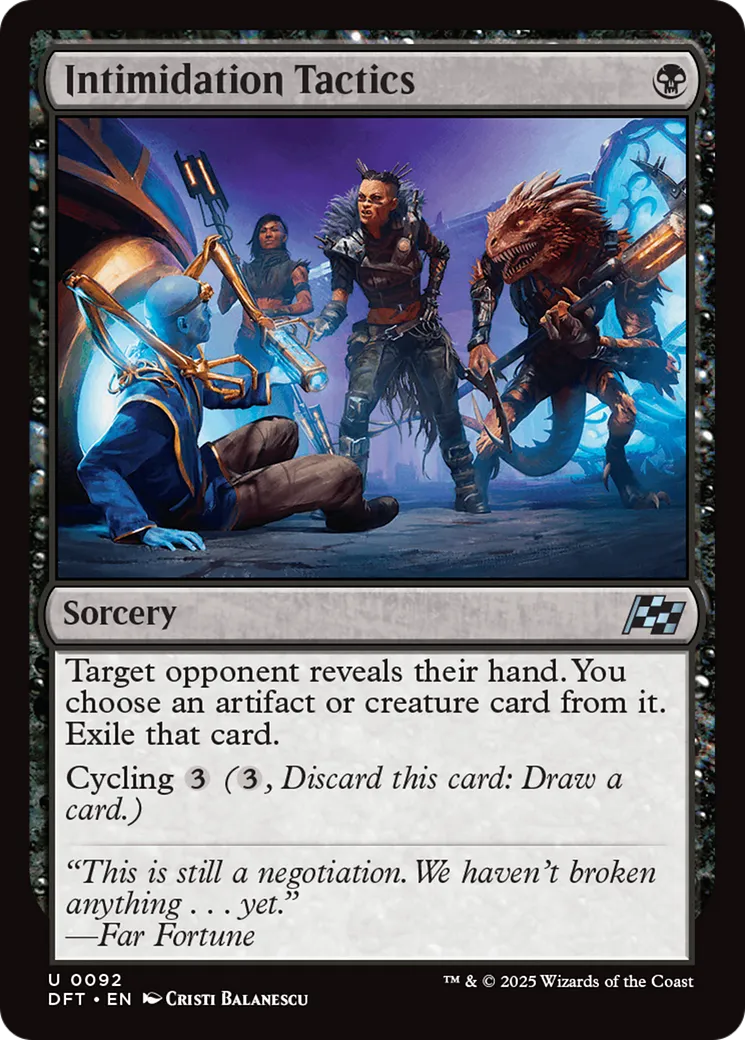 Tactiques d'intimidation — Aetherdrift — Magic: The Gathering