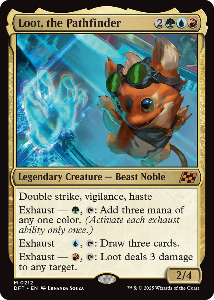 Loot, the Pathfinder — Aetherdrift — Magic: The Gathering