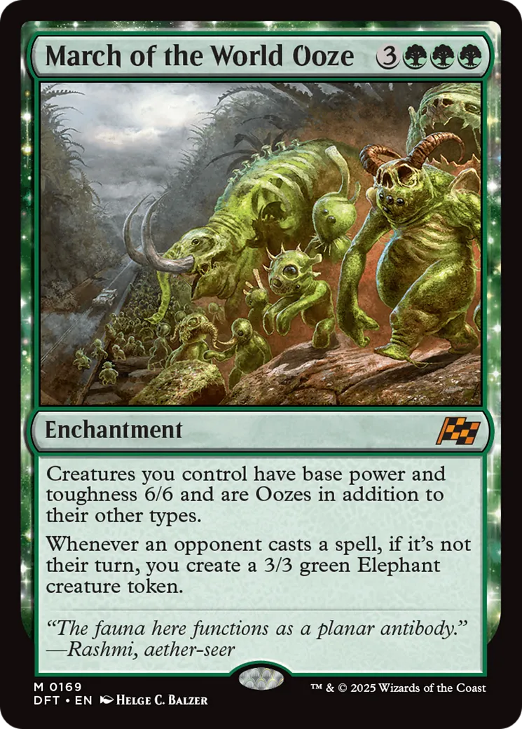 March of the World Ooze — Aetherdrift — Magic: The Gathering