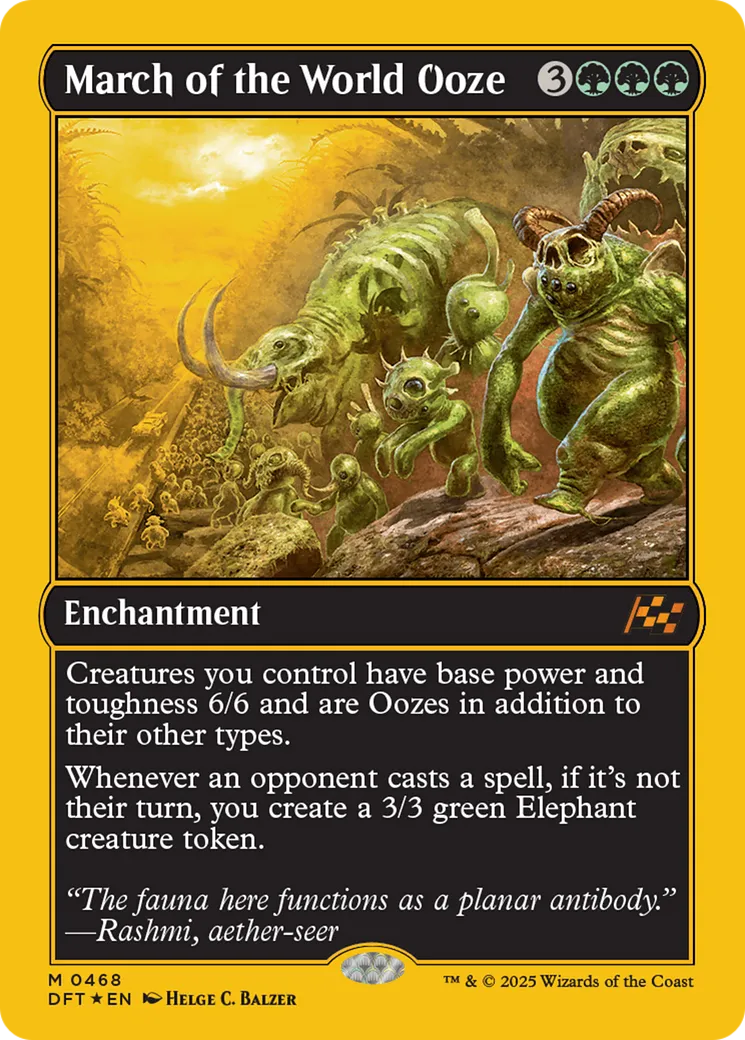 March of the World Ooze from Aetherdrift - Magic: The Gathering