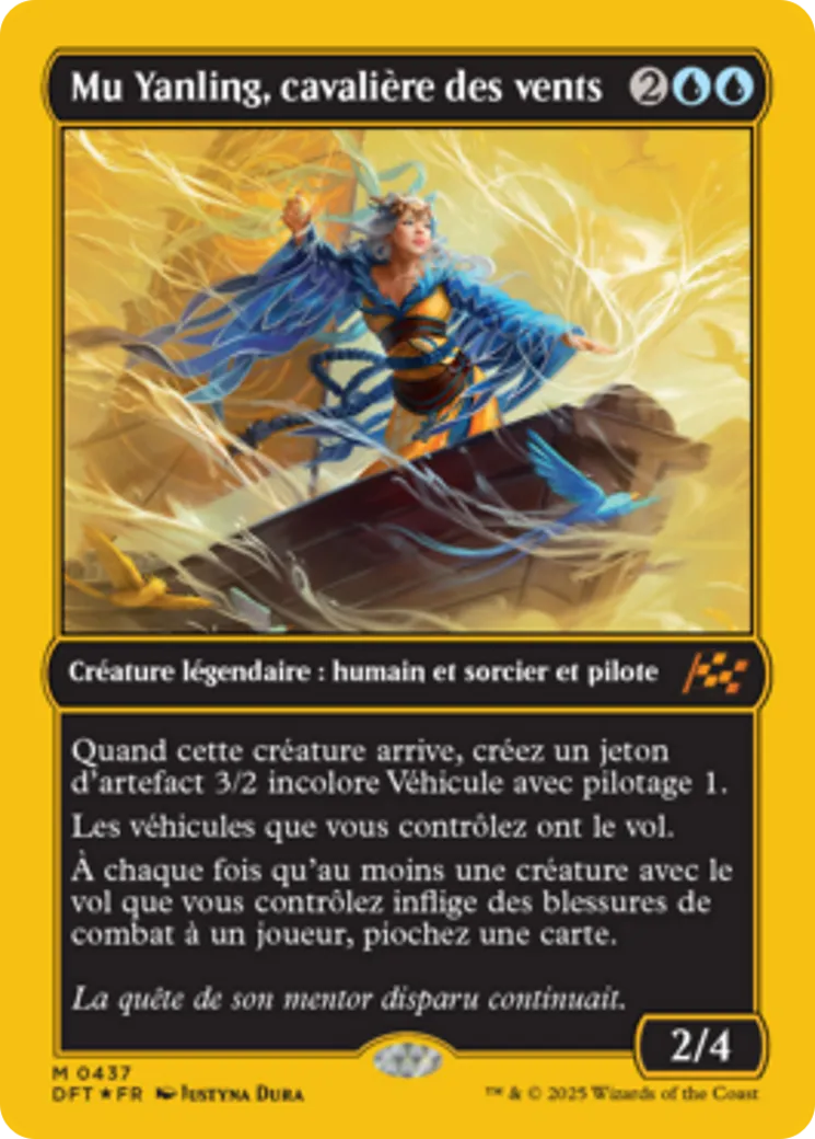 Mu Yanling, cavalière des vents — Aetherdrift — Magic: The Gathering