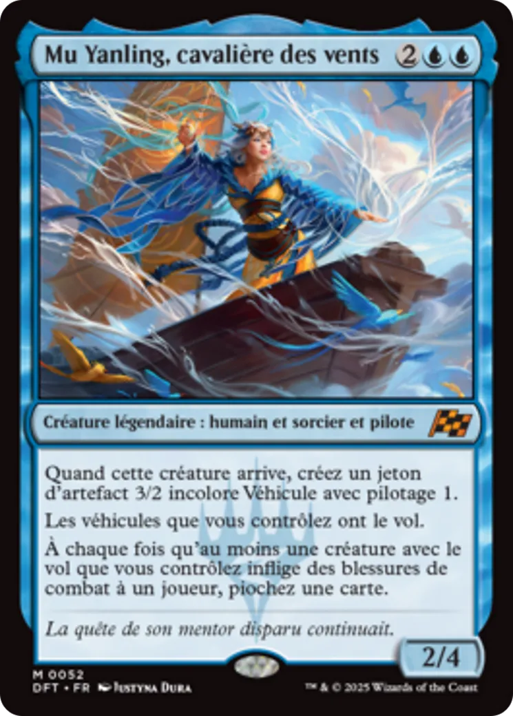 Mu Yanling, cavalière des vents — Aetherdrift — Magic: The Gathering