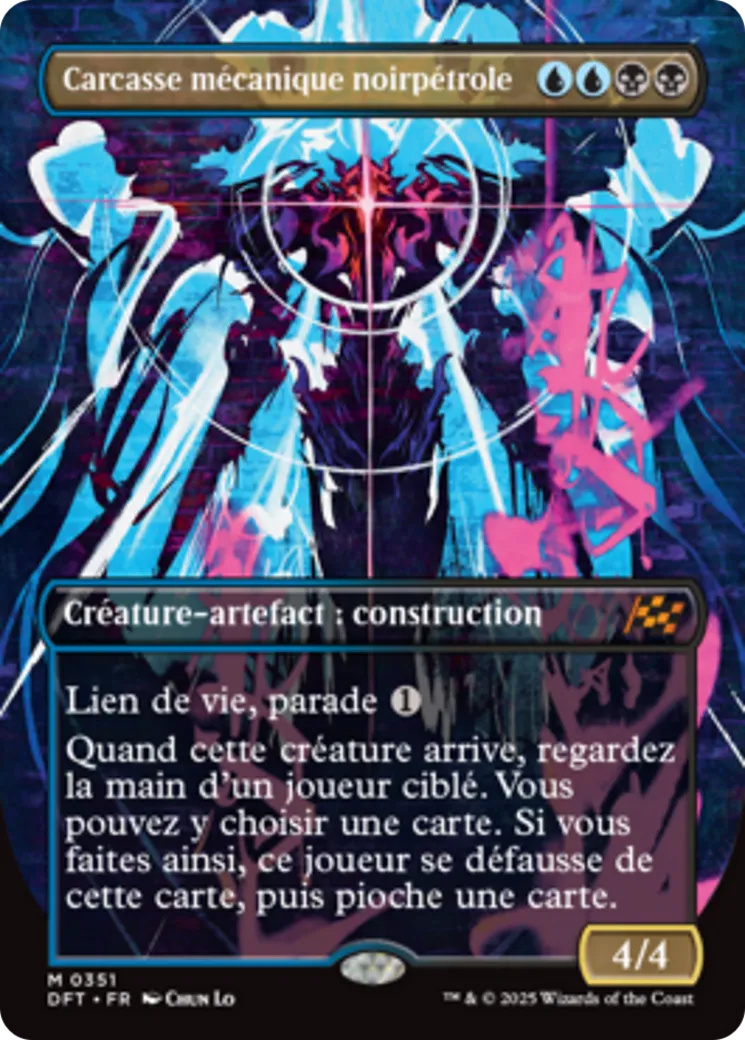 Carcasse mécanique noirpétrole — Aetherdrift — Magic: The Gathering