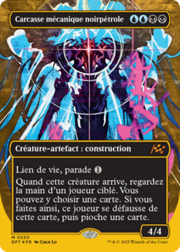 Carcasse mécanique noirpétrole — Aetherdrift — Magic: The Gathering