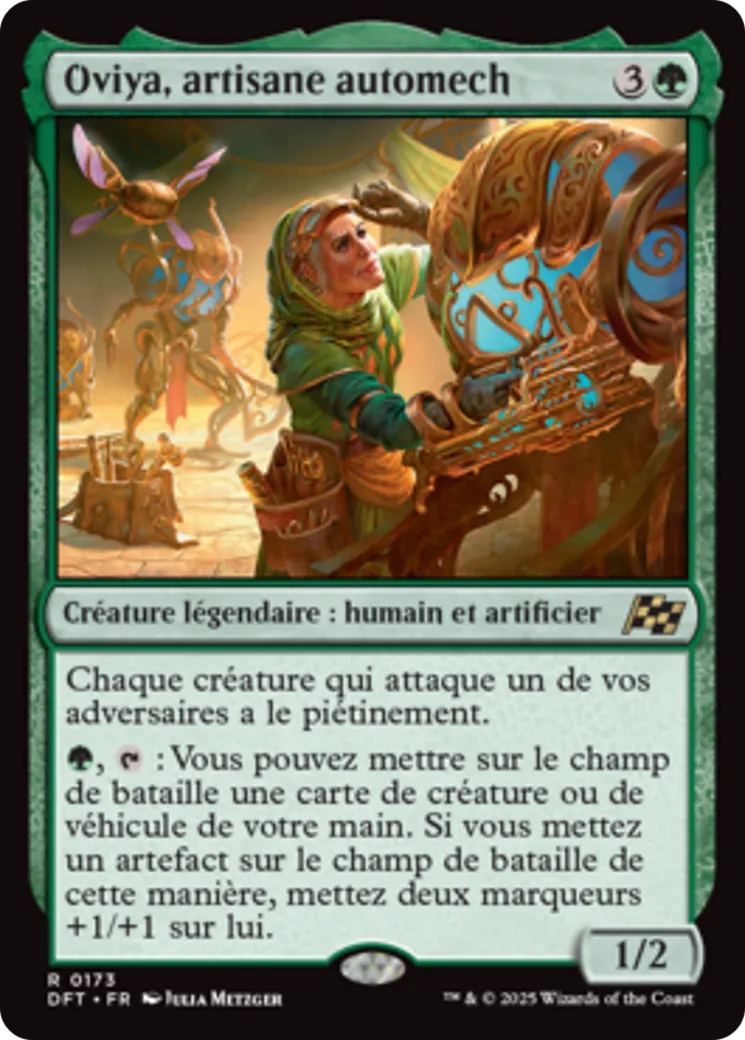 Oviya, artisane automech — Aetherdrift — Magic: The Gathering